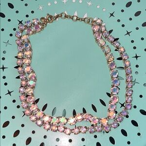 J. Crew Aurora Borealis double strand vintage Necklace
